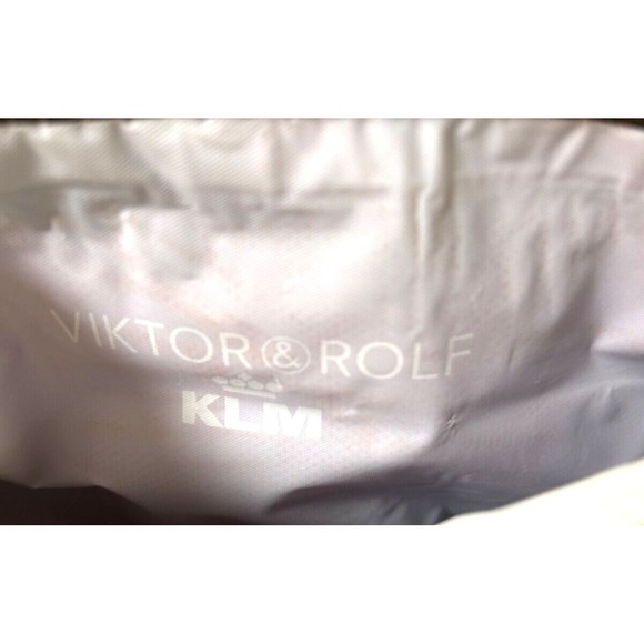 VIKTOR & ROLF KLM Airlines Grey‎ Nylon Travel Make-Up Bag Wristlet Toiletries - Picture 6 of 6